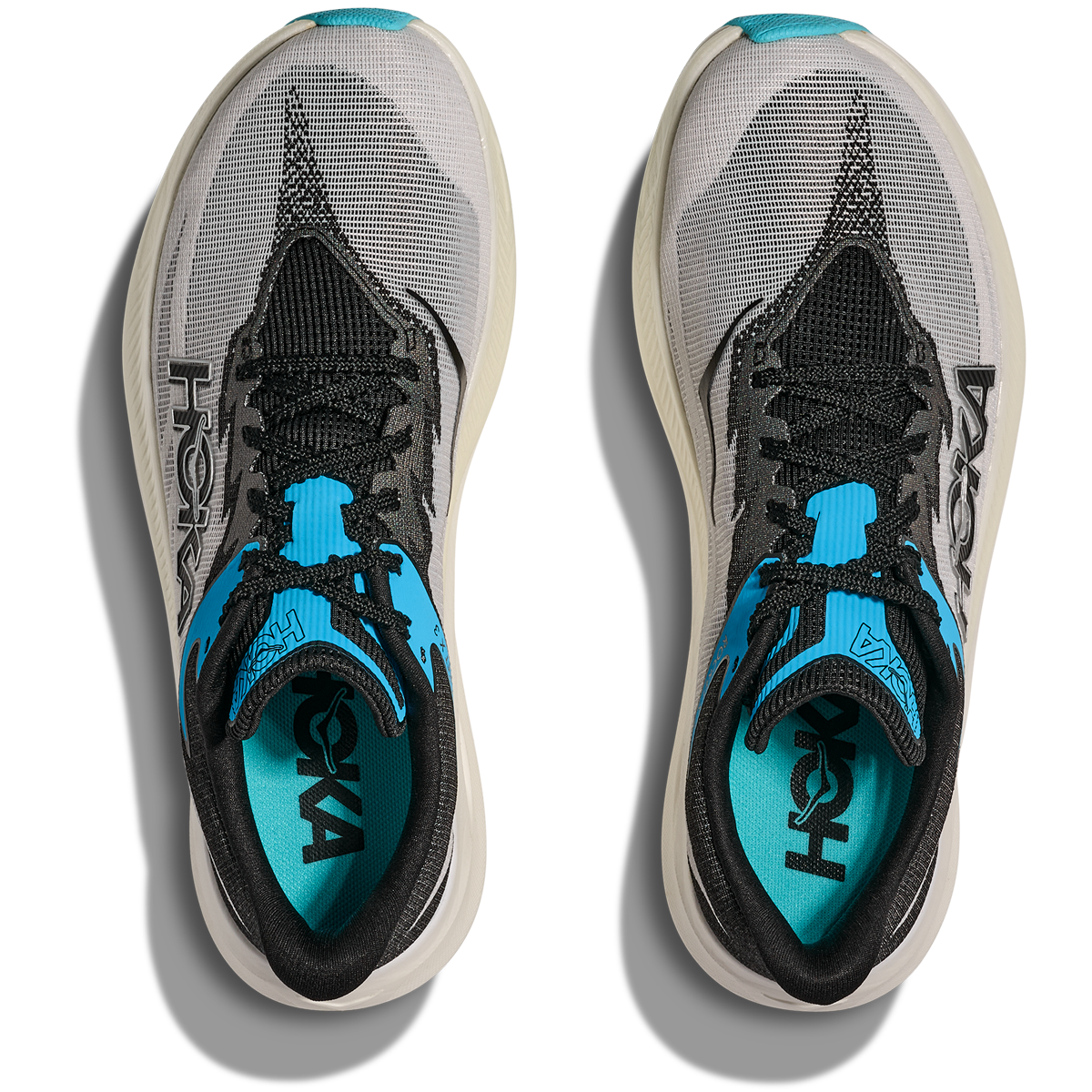 Buty do biegania Hoka U Rocket X3 - męskie - biało-czarne