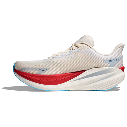 Hoka Mach X 3 Running Shoes - Mens - White/Alabaster
