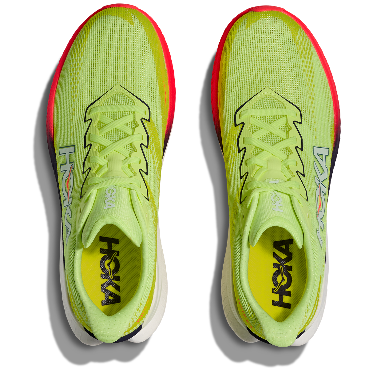 Hoka Mach X 3 Running Shoes - Mens - Neon Yuzu/Squid Ink